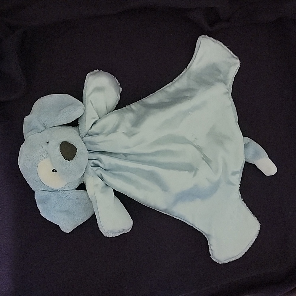 Gund Baby Spunky Huggybuddy Puppy Security Blanket Lovey Blue